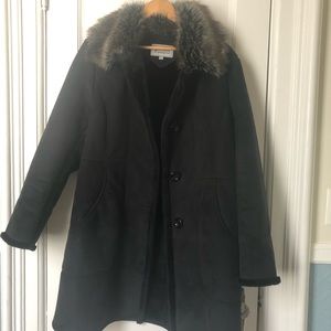Faux fur winter coat